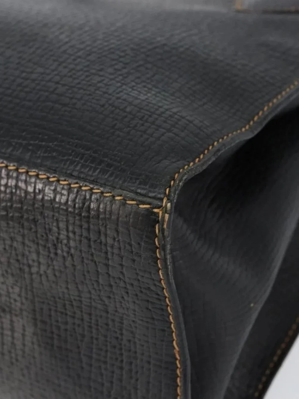LOEWE Tote Bag Leather Black Gold Aut - Picture 4 of 16